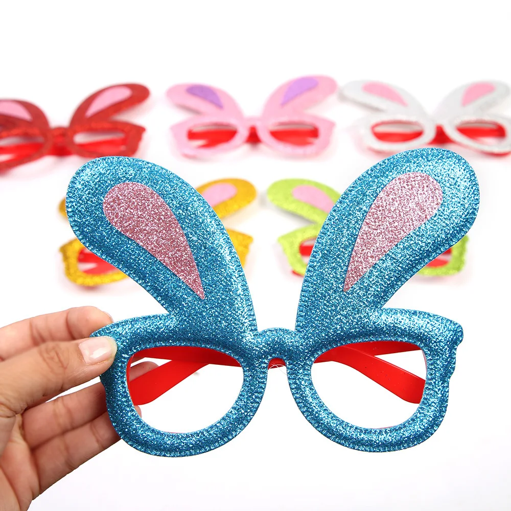 

Очки с пасхальным кроликом, красочные кроличьи уши, реквизит для фотосессии, оправа для очков, пасхальное весеннее украшение для вечеринки, очки, подарок для детей