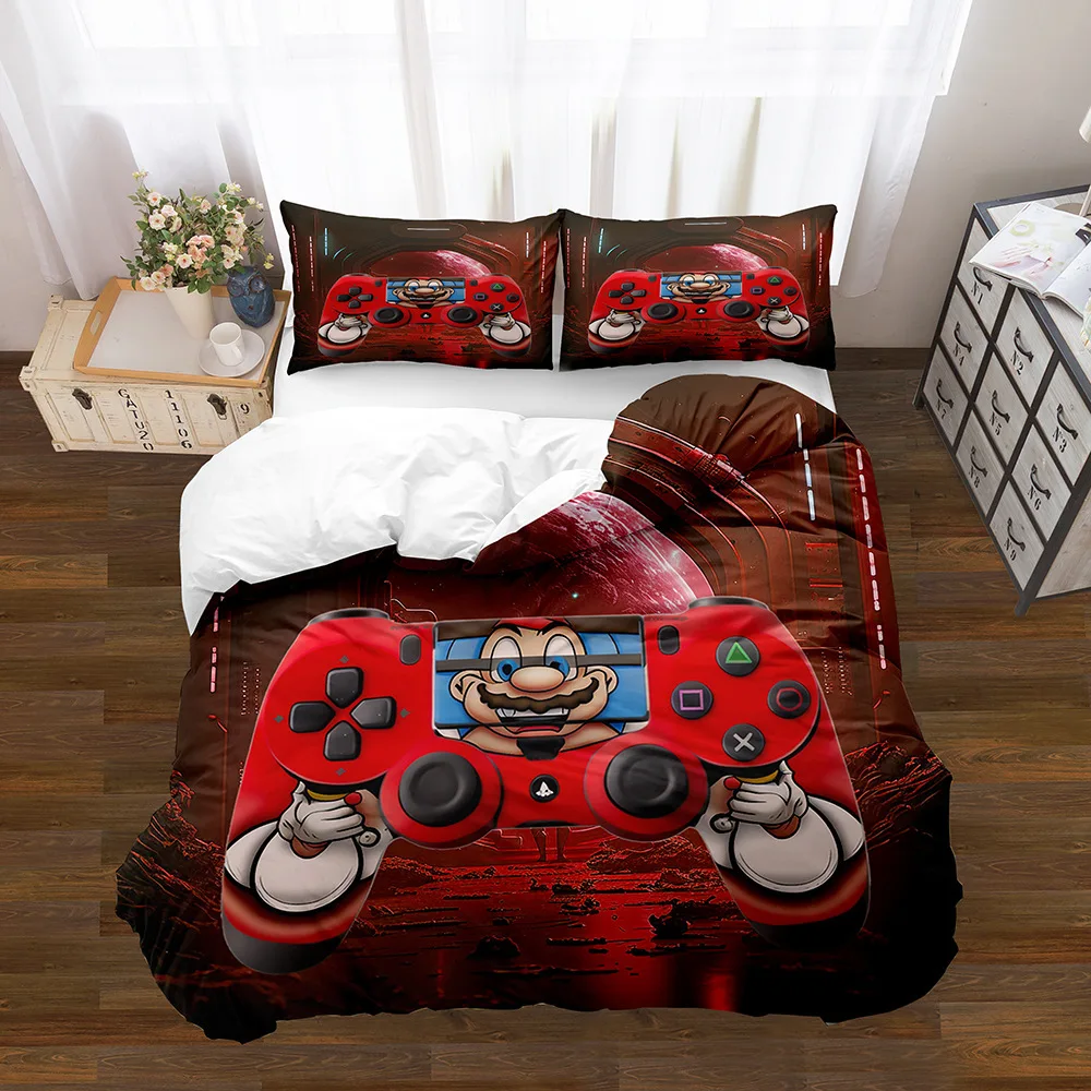 Игровые контроллеры, комплект постельного белья, игровые приставки, пододеяльник, комплект высокого качества, пододеяльник для мальчиков-подростков, подарки для детей
