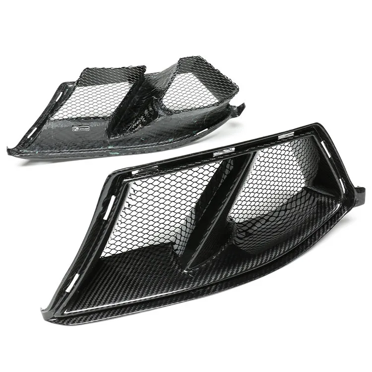 مدخل هواء المصد الأمامي لنماذج MP من ألياف الكربون الجافة لسيارات BMW G80، M3، G82، G83 وM4 مزود بشبكات مقاومة للحشرات