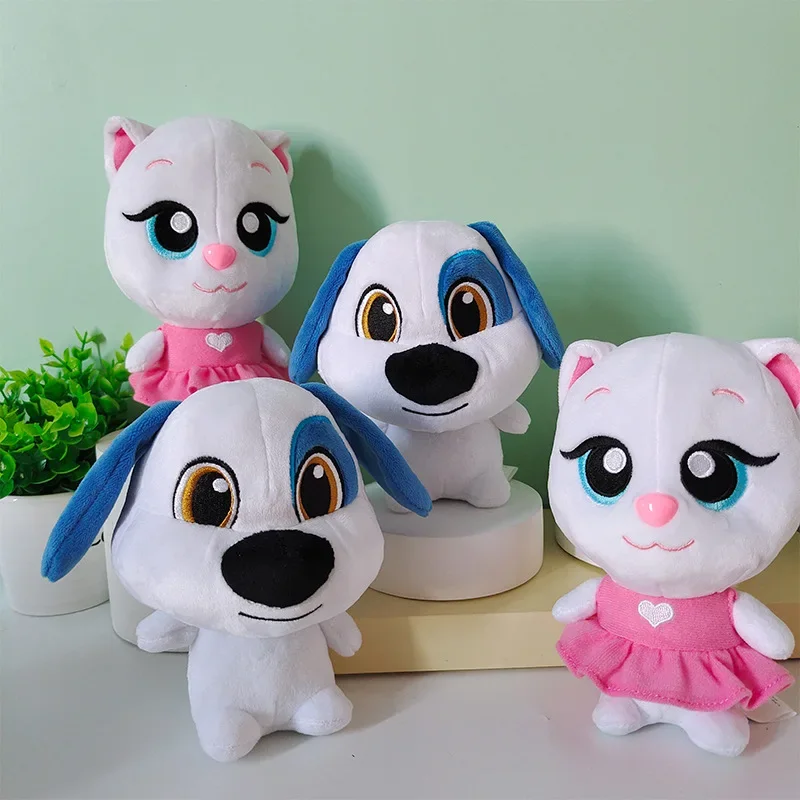 6PC 15cm Talking Tom And Friends Plush Toys Doll Kawaii Talking Tom Angela Hank Ginger Ben Claw Machine Dolls Can\'t Talk Version
