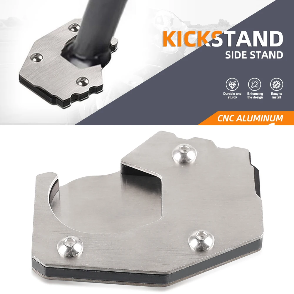 

FOR Husqvarna 701 SMC Enduro 1290 Super Adventure R S T Kickstand Pad Side Stand Extension for 790 890 1050 1090 1190 Adventure