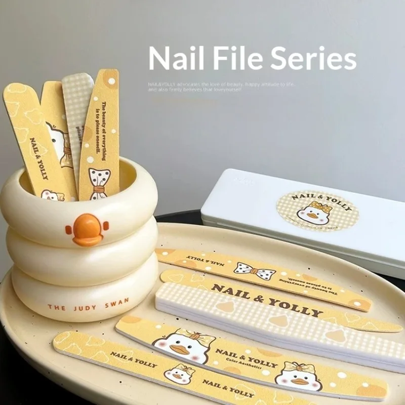Nail&Yolly 5 Pcs/Set Double Sided Nail File Sponge Sanding Block Durable Professional Material Polishing Beautiful Tools