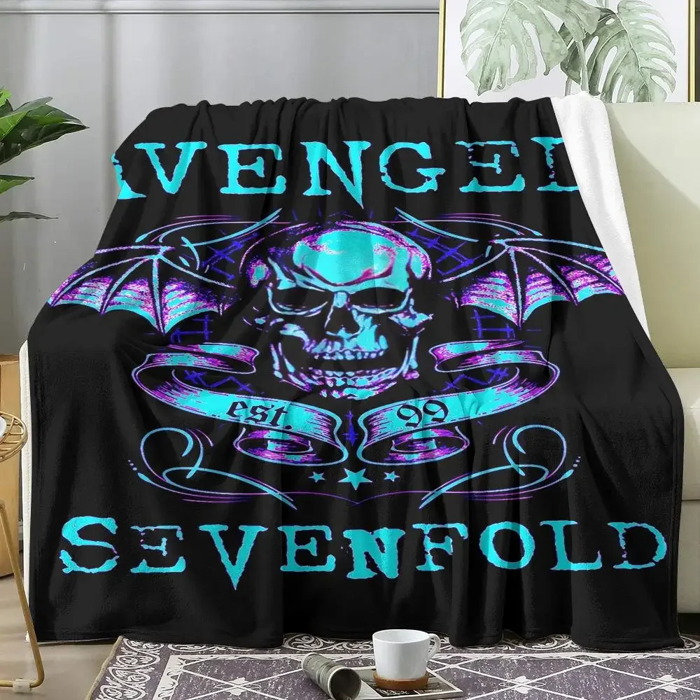 Rock Band A-Avenged Sevenfold Throw Summer Lightweight Flannel Blanket Soft Breathable AC Throw for Sofa Bed Travel Cozy Nap