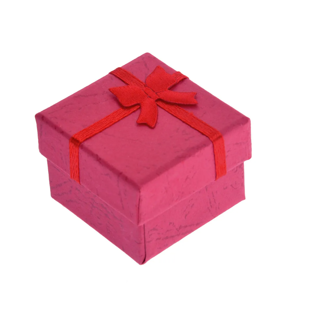 24Pcs Red Jewelry Storage Boxes Bowknot Ribbon Style 4x4x3cm Organizer Case for Earrings Necklace Bracelet Jewelry Box Organizer