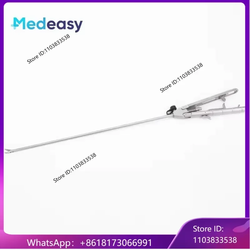 Stz type straight/curved jaw laparoscopic needle clip A-shaped handle