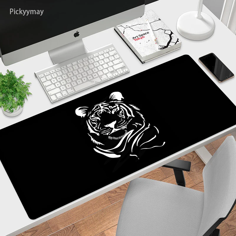 

Black And White Art Large Mouse Pad Rubber Gamer Desktop Mousepad Mouse Mat Soft Computer Gaming Keyboard PC Mat Carpet Overlock