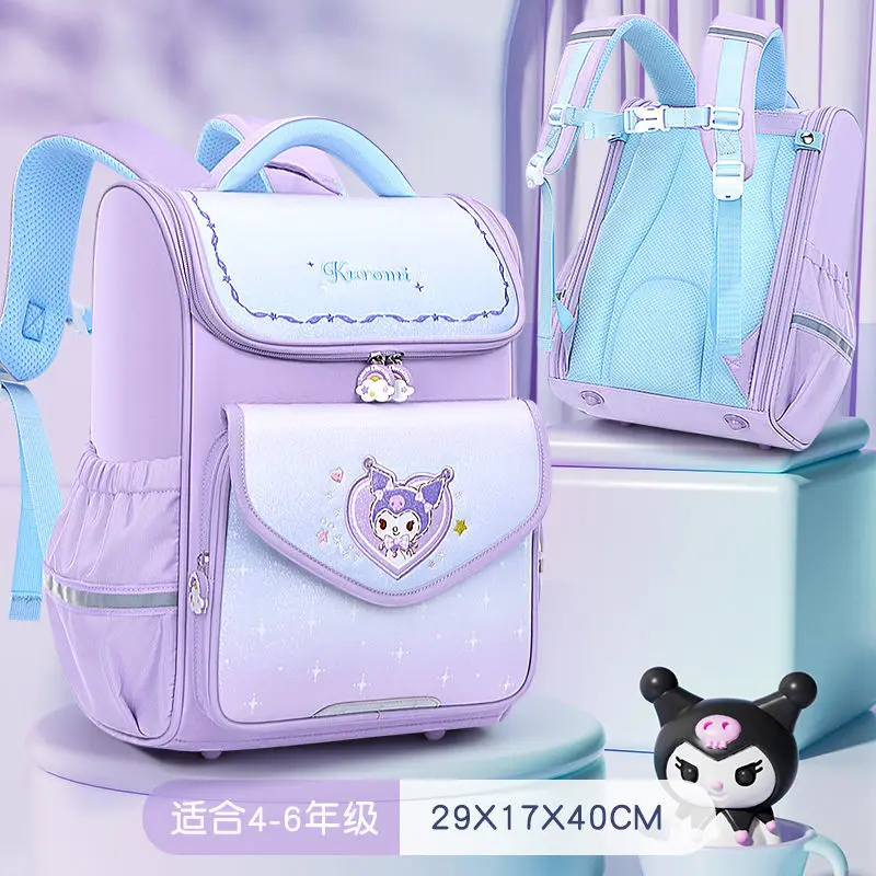 

Sanrio Backpack Elementary Student In Grades 1-6 Kuromi Cinnamoroll Melody Hello Kate Girls Children To Reduce Stress Schoolbag