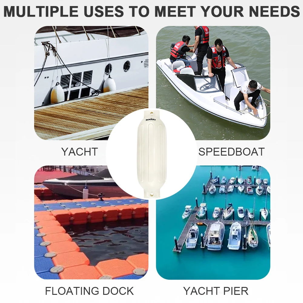 Boat Fender Anti-Slip Inflatable Boat Bumper Boat Mooring Shield Protection Fender for Sport Boats Marine Sailboats