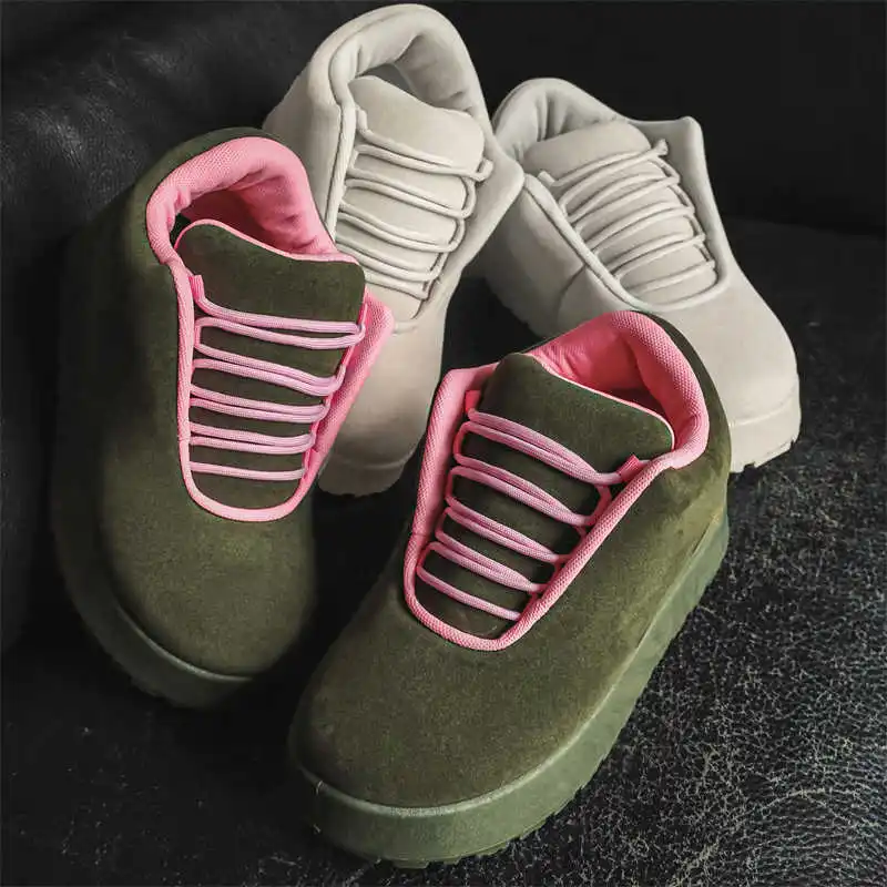 

Natural Leather Increases Height Mother's Shoes Golf Teni For Sports Men Sneakers Vip High-quality Genuine Brand Pretty