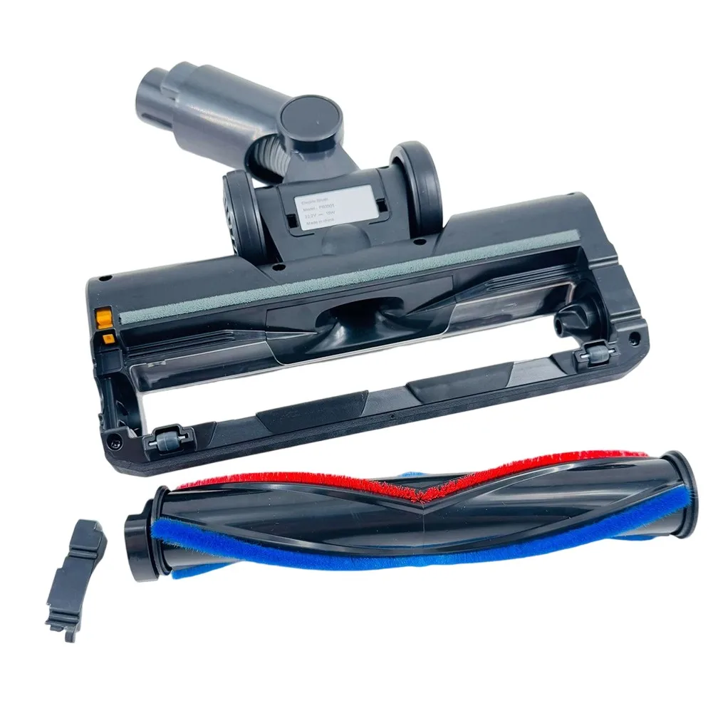 1PC カーペットブラシアセンブリ、ローラーブラシと LED 付き、レッドキー P9 コードレス掃除機部分の大きなほこりを効果的に吸収します