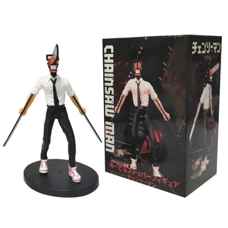 Chainsaw Man Denji Anime-Figur Denji/Power Actionfigur Chainsaw Man Denji Figurine Sammlermodell für Erwachsene Spielzeugpuppe
