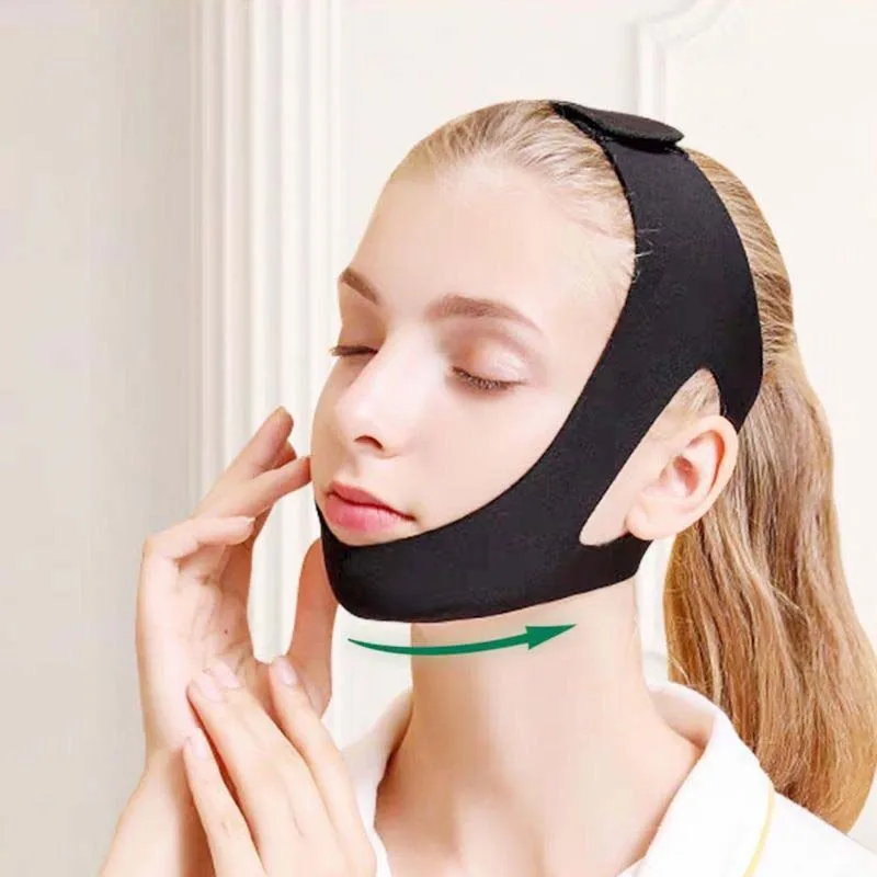 Elastic Face Slimming Bandage V Line Face Shaper Women Chin Cheek Lift Up Belt Facial Anti Wrinkle Strap Face Care Tools