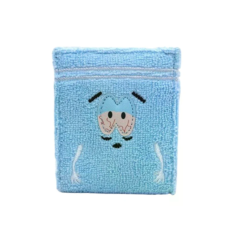 منشفة القماش المطرزة أنيمي الأزياء المحفظة مصمم حامل بطاقة الهوية شخصية