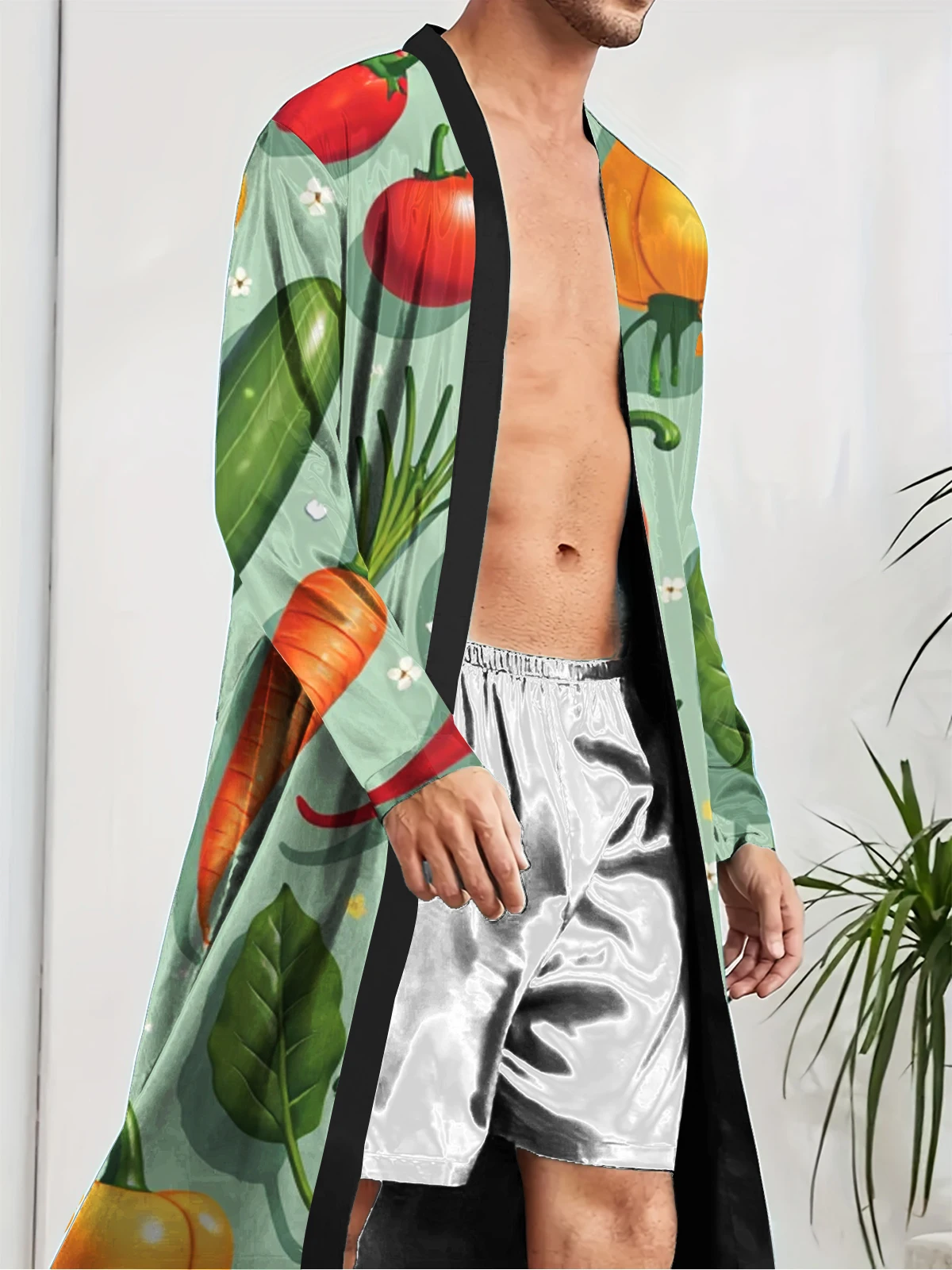 1pcs Men's Robes 2026 Spring/Summer 3D Printed dressing gown Breathable Bathrobe Bathrobe men Graphic bath robe Shower robe