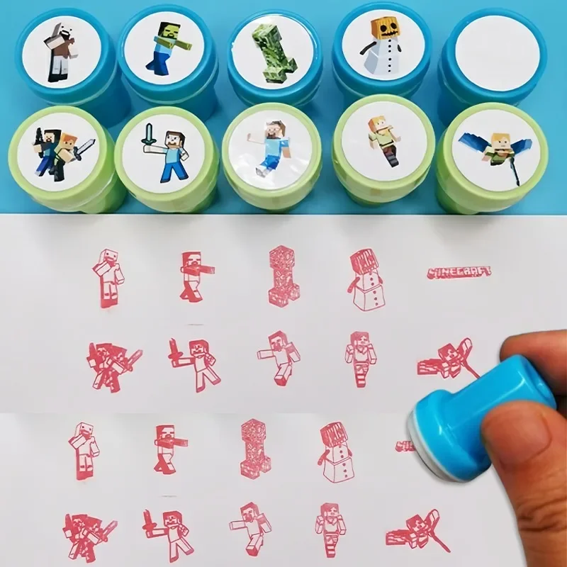 10 шт., штамп, печать, сделай сам, скрапбук Minecrafter, аниме, декор для студентов, милая игровая фигурка, красная картина, штамп, детские канцелярские принадлежности, наградная печать 10 шт., штамп, печать, сделай сам, скрапбук Minecrafter, аниме, декор для студентов, милая игровая фигурка, красная картина, штамп, детские канцелярские принадлежности, наградная печать