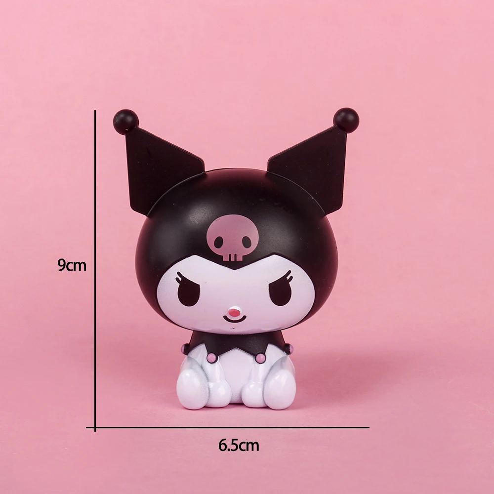 Kawaii Sanrio Anime Figure Cinnamoroll Kuromi Doll Strawberry Bear Action Figures DIY Cake Decorate Toys Gifts For Children image 4