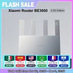 Xiaomi Router BE3600 New WiFi7 2.5G Ethernet Port 3600 Mbps Ultra Fast NetworkSpeed Work with Mi Home APP