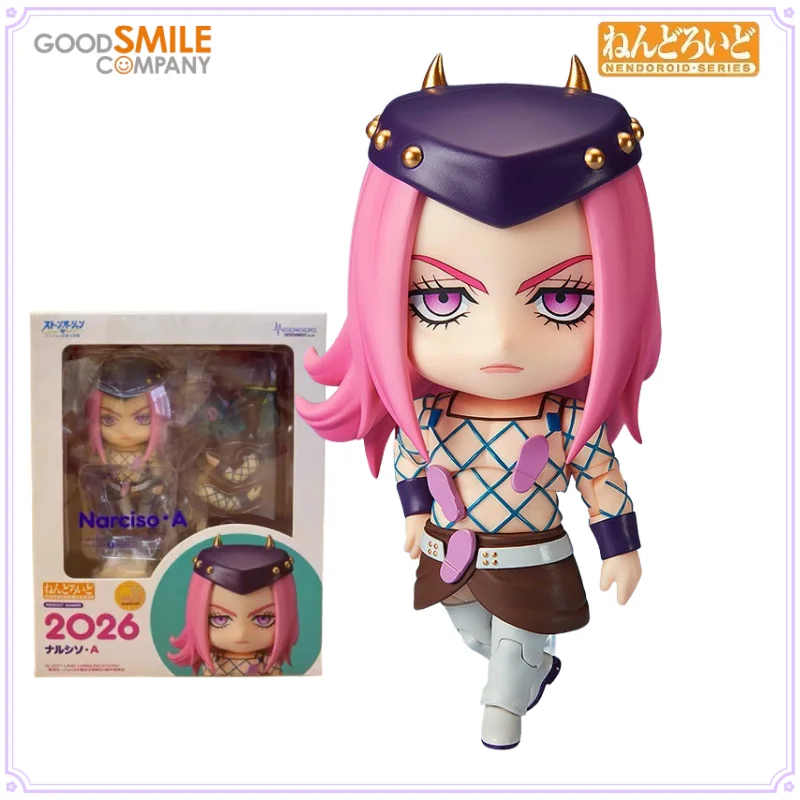 

GSC Original Nendoroid Series STONE OCEAN No.2026 Narciso Anasui Anime Q Version Action Figure Toys for Boys Gift Collectible