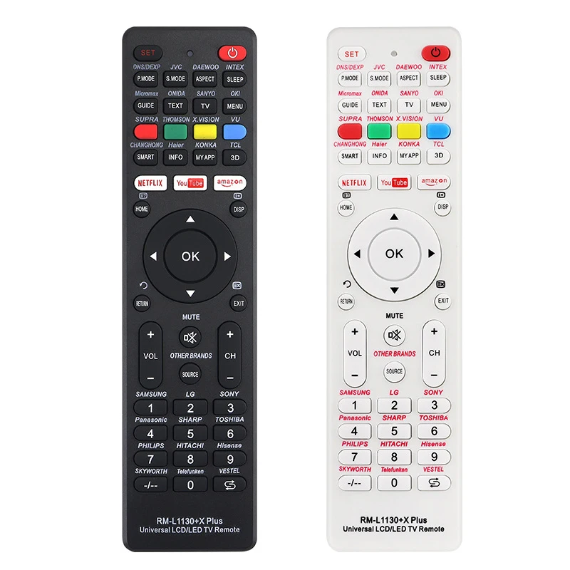 Universal TV Remote Control RM-L1130+X for Various Television Brands