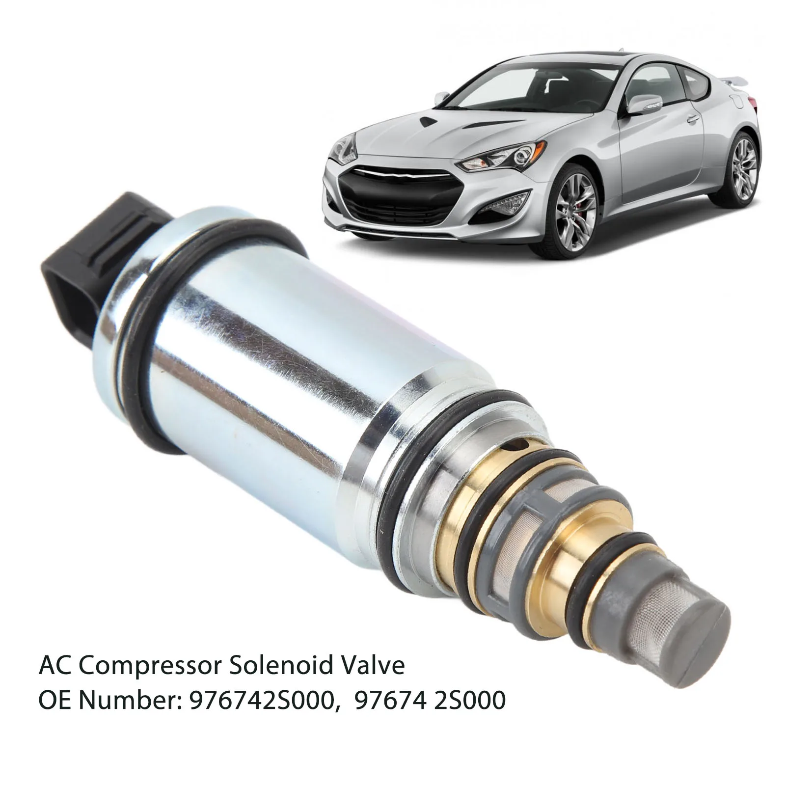 

AC Compressor Solenoid Valve 976742S000 - Accurate & Rugged AC Compressor Control Solenoid Valve, Replacement for