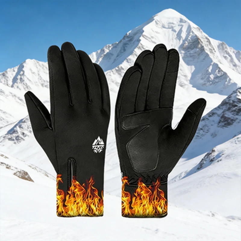 Warme Winterhandschuhe aus Samt, bequemer und elastischer Touchscreen für Motorradfahren und Meeresangeln, unverzichtbar für kaltes Wetter