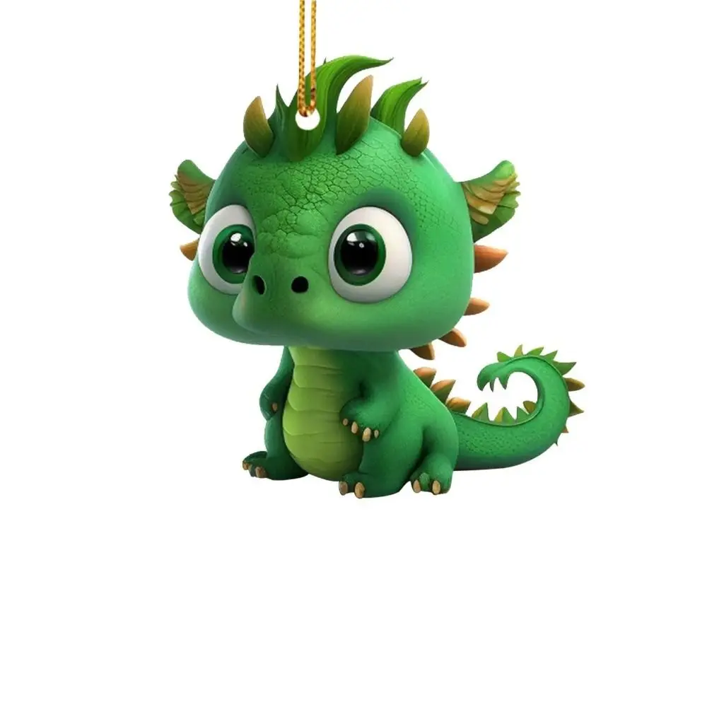 Green Dragon Christmas Tree Dragon Pendant Fly Dragon Baby Cartoon Dragon Baby Cartoon Doll Delicacy Creative