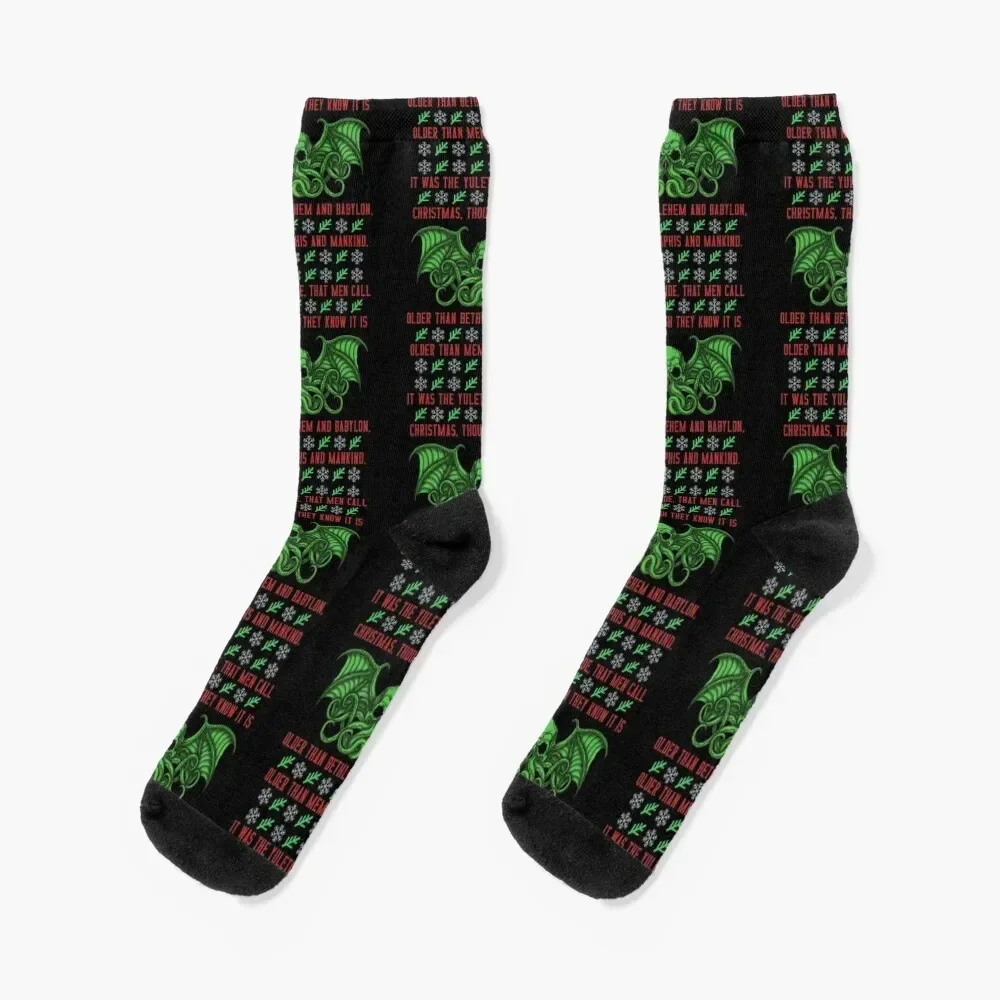 Cthulhu Festival Sweater - Azhmodai 22 Socks Thermal man winter designer Men's Socks Luxury Women's