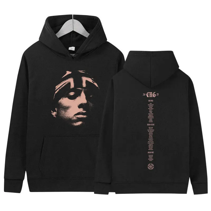 

Rapper Central Cee CAN'T RUSH GREATNESS Tour 2025 Album Merch Hoody Men's Clothing Hip Hop Gothic Long Sleeve Hoodies Streetwear