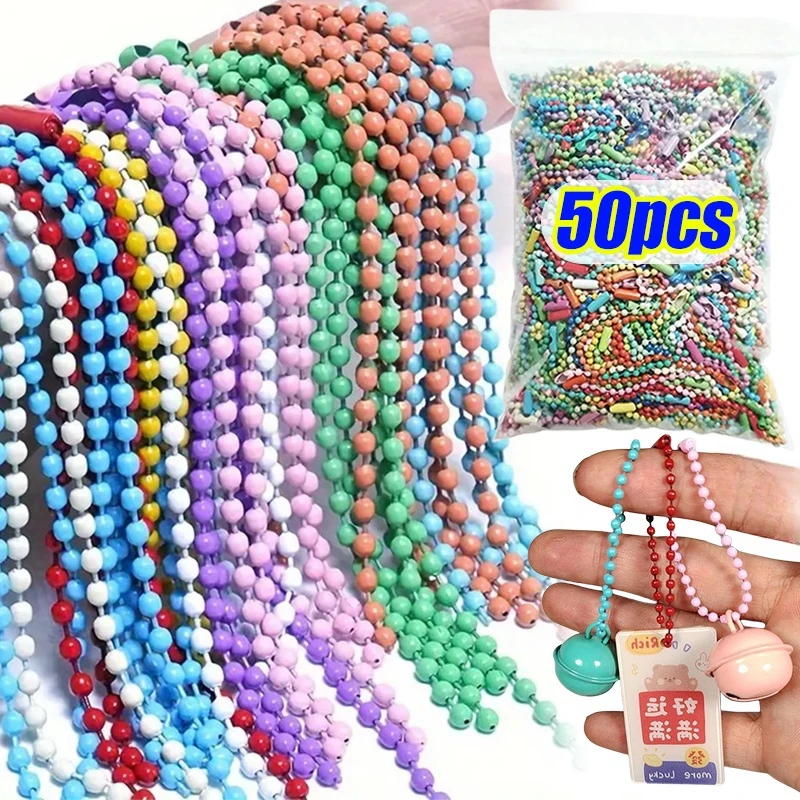 10/50 Stuks 12Cm Bal Kralen Kettingen Diy Sleutelhanger/Poppen/Label Handtag Connector Armband Sieraden Maken Vinden Accessorise Groothandel