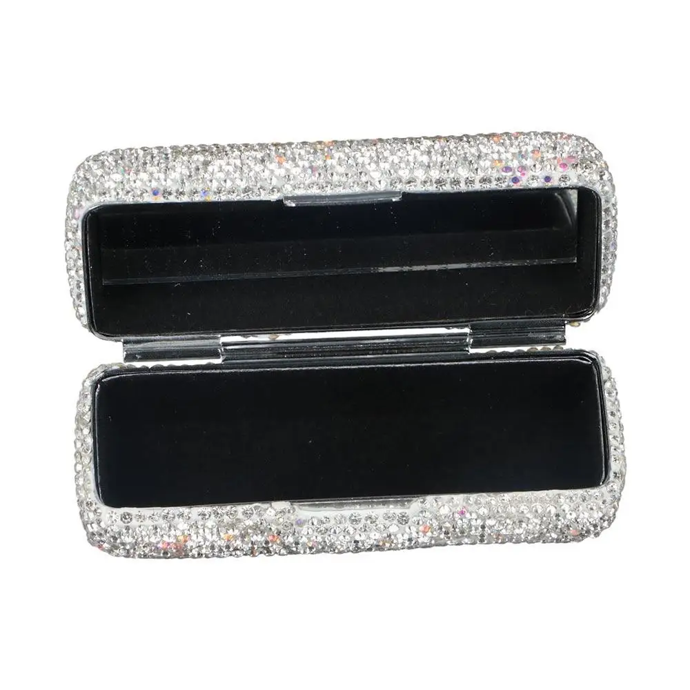 Mini Fashion Lipstick Bag Bucket Shaped Creative Lipstick Box Gliter Cute Lipstick Protective Cover With Mirror Women