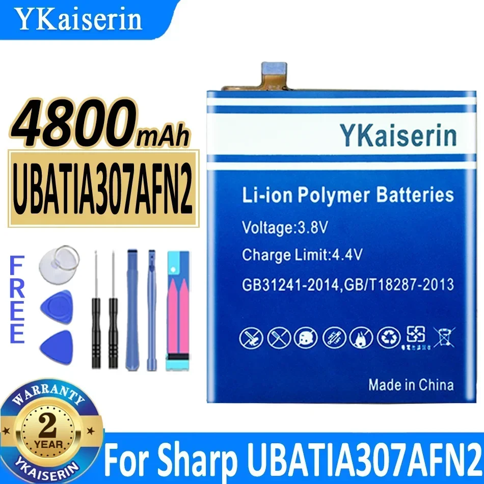 YKaiserin 4800mAh Replacement Battery for Sharp UBATIA307AFN2 Moile Phone