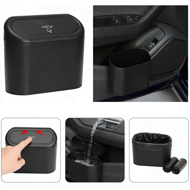 Haushalt Desktop Mini Mülleimer Schlafzimmer Küche Mülleimer Stuhl Multi-Funktionale Auto Mülleimer Lagerung Box Auto Mülleimer