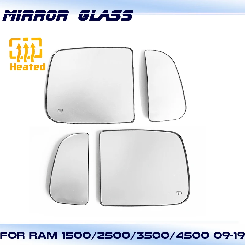 

Left or Right big small Rearview Tow Wing Side Mirror Glass For Dodge Ram 1500 2500 3500 4500 5500 trunk 2009-2019
