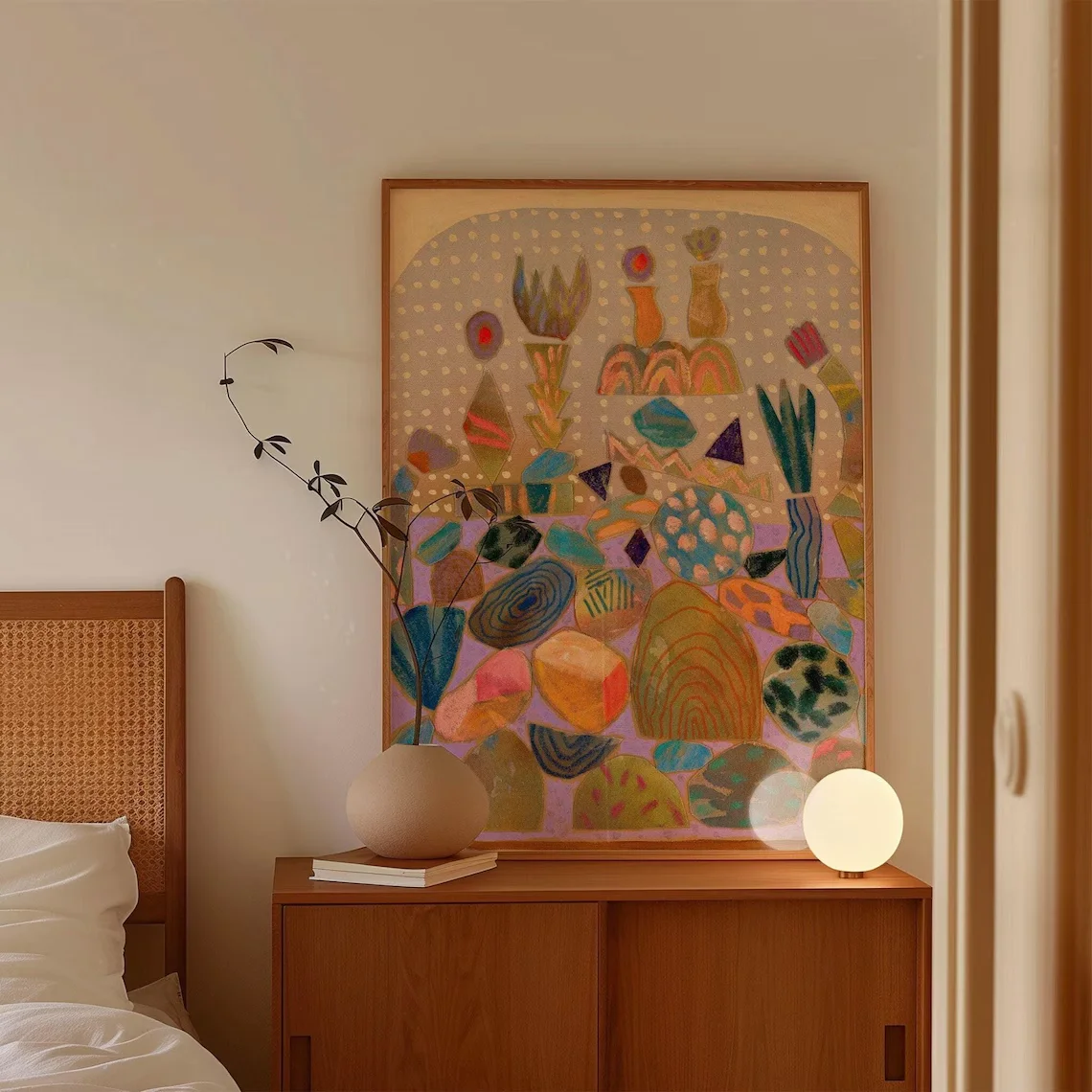impressao-de-arte-moderna-do-colagem-de-rock-rosa-do-seculo-decoracao-de-paisagem-do-deserto