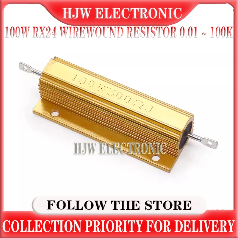 

1pcs RX24 100W 10 12 15 18 20 22 25 30 33 40 47 50 60 68 80 90 100 120 150 180 200 220 250 300 330 400 470 500 600 800 900 Ohm R