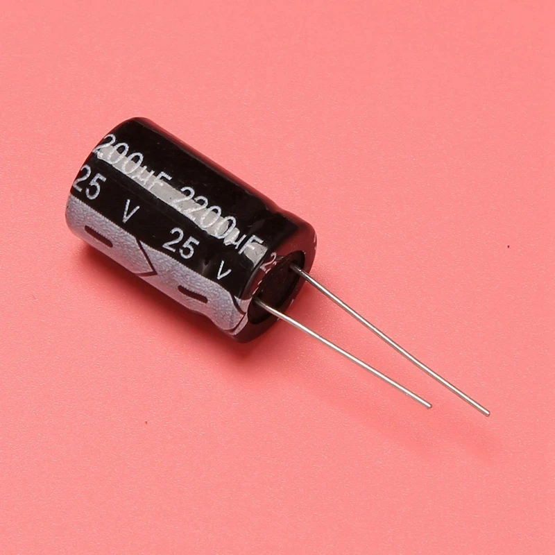 80 Pcs 13X21mm 2200Uf 25V Radial Aluminum Electrolytic Capacitors