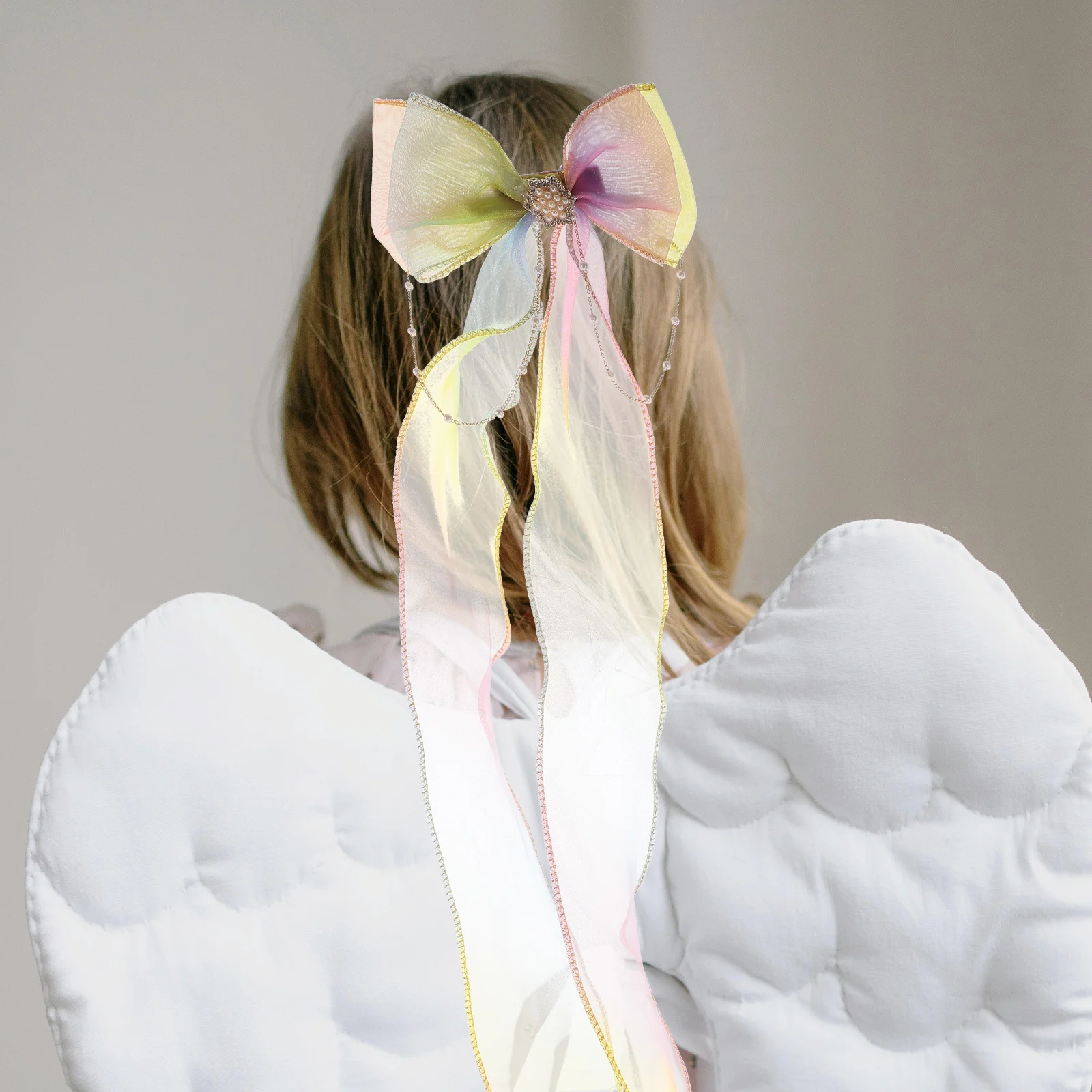 

2 Pcs Fabric Bow Hair Clips for Girls Women Party Birthday Festival Lightweight Barrettes Kids Accessories Hair Bows Decorative