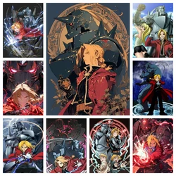 Fullmetal Alchemist Janpan Anime Diamond Painting Kit 5D DIY Diamond Embroidery Cross Stitch Handmade Art Gift Crafts Home Decor