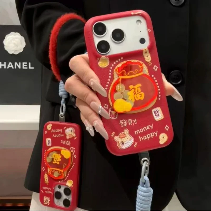 

Money bag rocking LeMa suitable for Apple 17 phone case 16 Pro Max anti drop 15 Plus all inclusive13 14 protective case