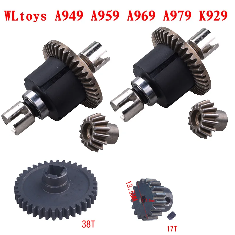 Wltoys A949-B A959-B A969-B A979-B K929-B remote control RC Car Spare Parts Upgrade metal gear differential