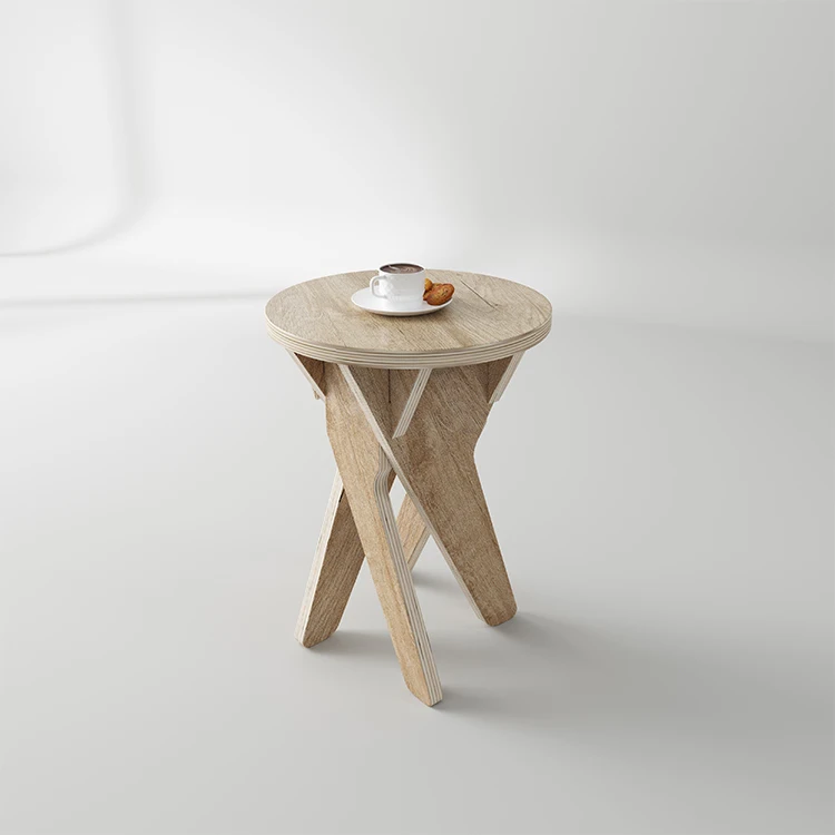 2 قطعة متعددة الوظائف الخشب الرقائقي مقعد خشبي صغير للأطفال الكبار مقعد مستدير غرفة المعيشة المنزل مقعد صغير أريكة مقعد خشبي كرسي