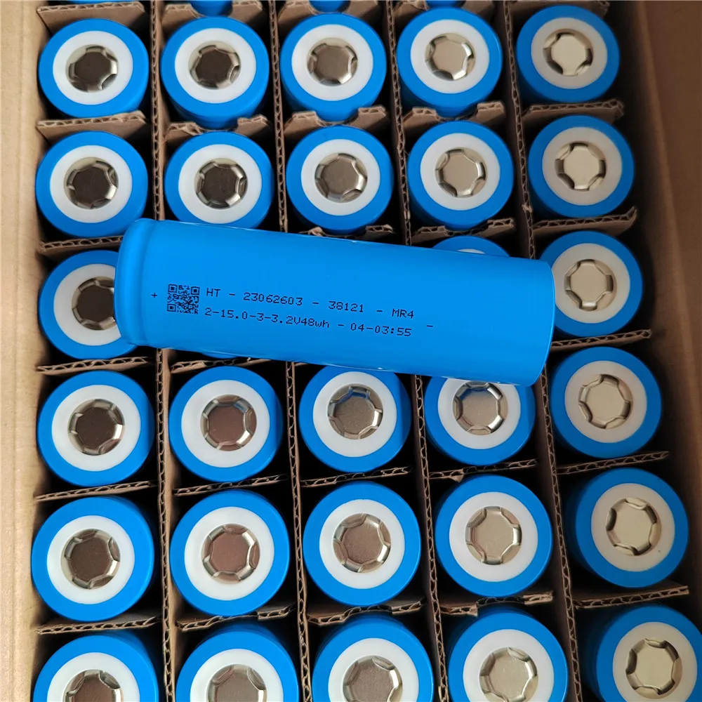 3.2V 15Ah 38121 LiFePO4 Battery Cylindrical Cell LFP Rechargeable Battery Long Cycle Grade A Bateria for 24V 36V EV Escooter