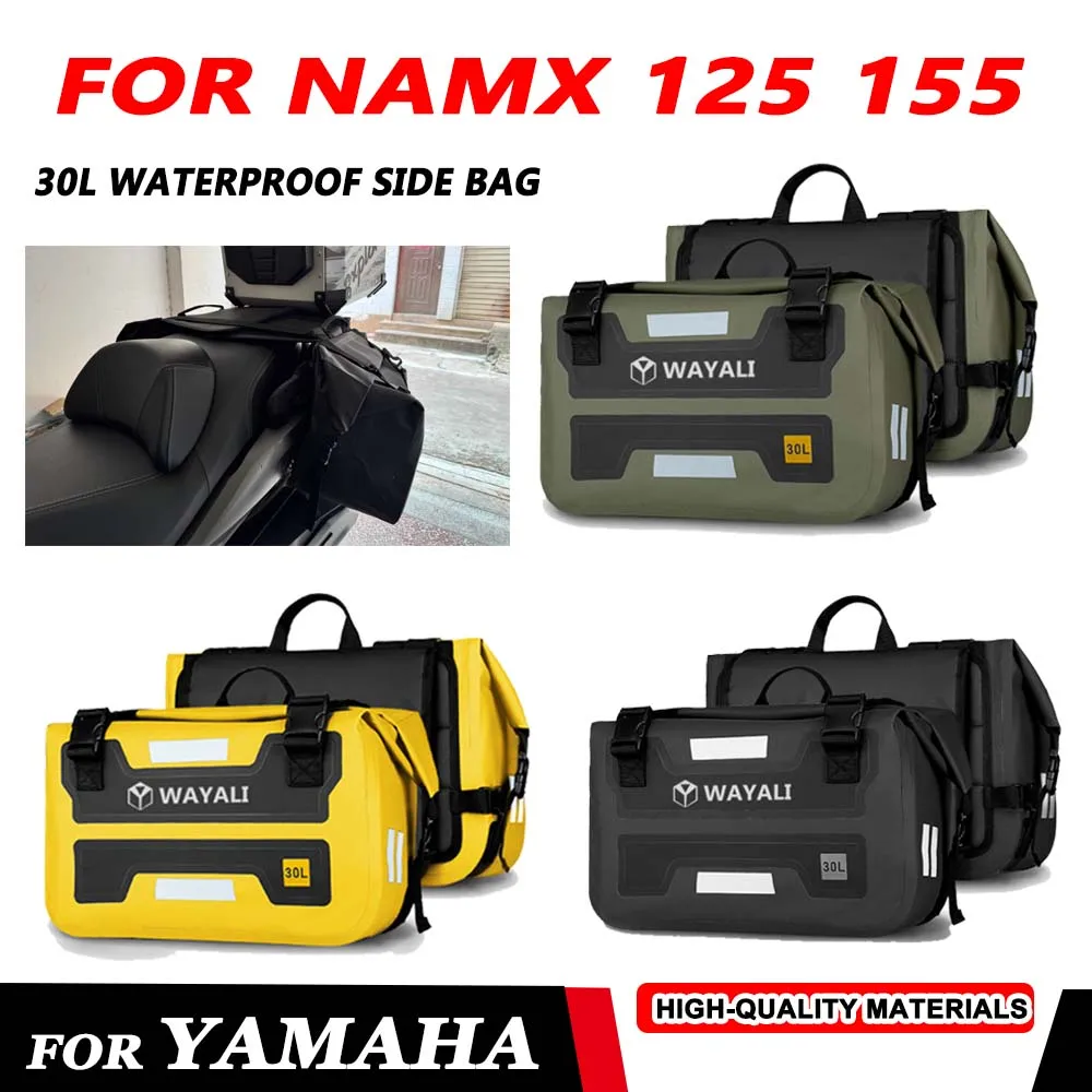 For YAMAHA NAMX 125 155 NMAX125 NMAX155 2024 2025 Motorcycle Saddlebag Side Bag Outdoor Travel Waterproof Luggage Storage Bag