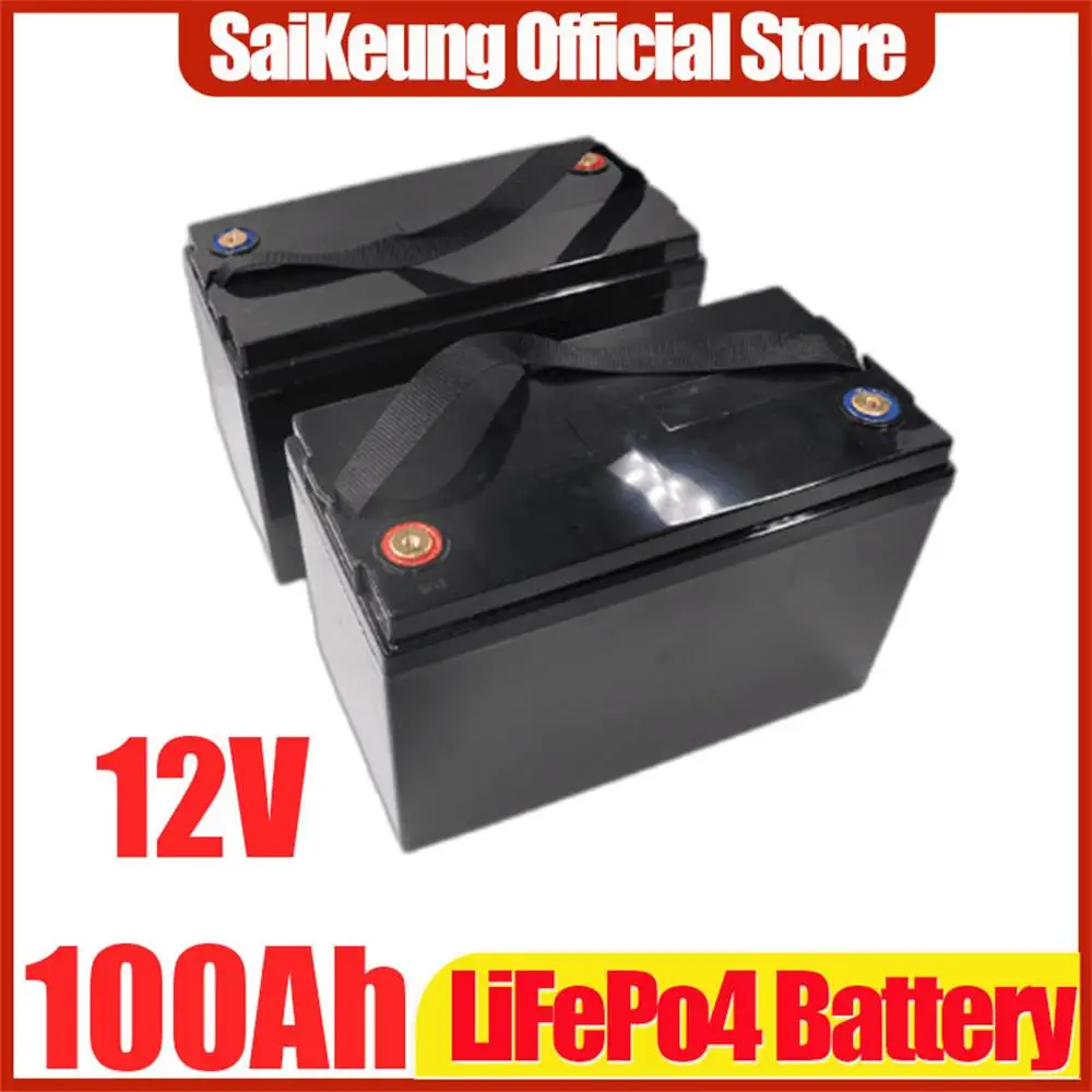 قابلة للشحن ليثيوم الحديد الفوسفات lifepo4 100 ، 4 ، 4 ، 4 ، 200ah خلايا 12.8 فولت بطارية 12 فولت بطارية ليثيوم 150ah الخلايا الشمسية