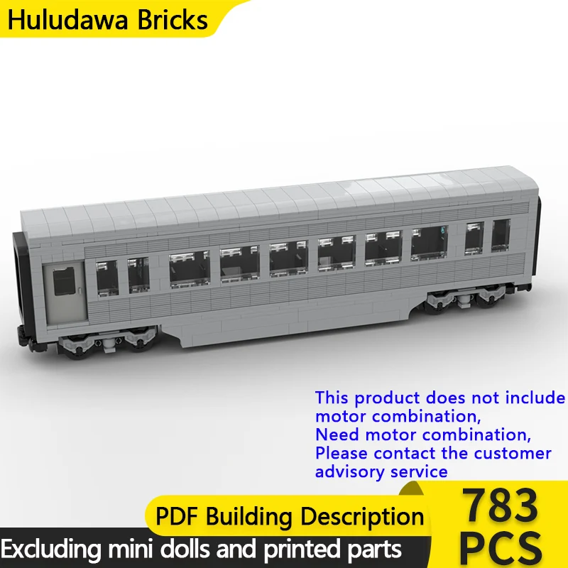 

City Car Model MOC Building Bricks Railway F7 Santa Fe Freight Wagons Modular Technology Gift Holiday Assemble Children Toy Suit
