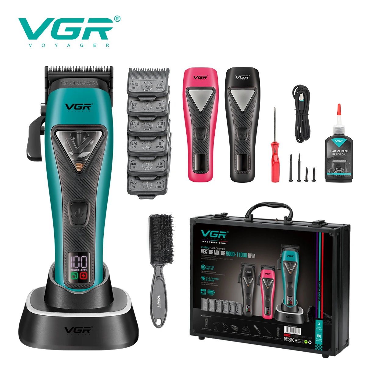 

VGR V-035C: Новая профессиональная электрическая машинка для стрижки волос с магнитной левитацией, высококачественная машинка для стрижки из сплава, профессиональный триммер.