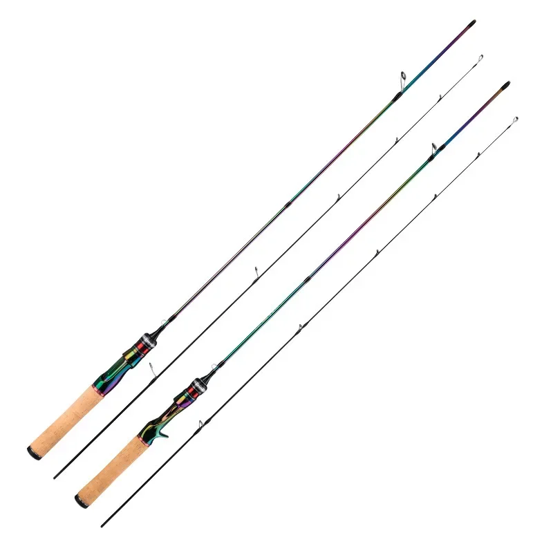 Carbon solid horse mouth rod ul super soft luya rod full set of water drop wheel micro-object long-distance single rod