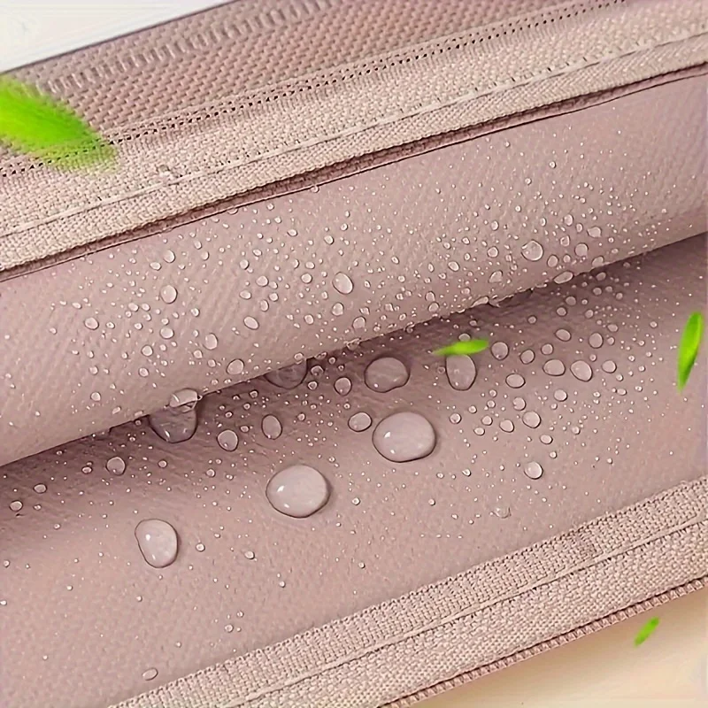 Large Capacity A4 File Organizer - Waterproof Oxford Fabric Double-Layer Zipper Compartments Durable Stylish Stationery & Office