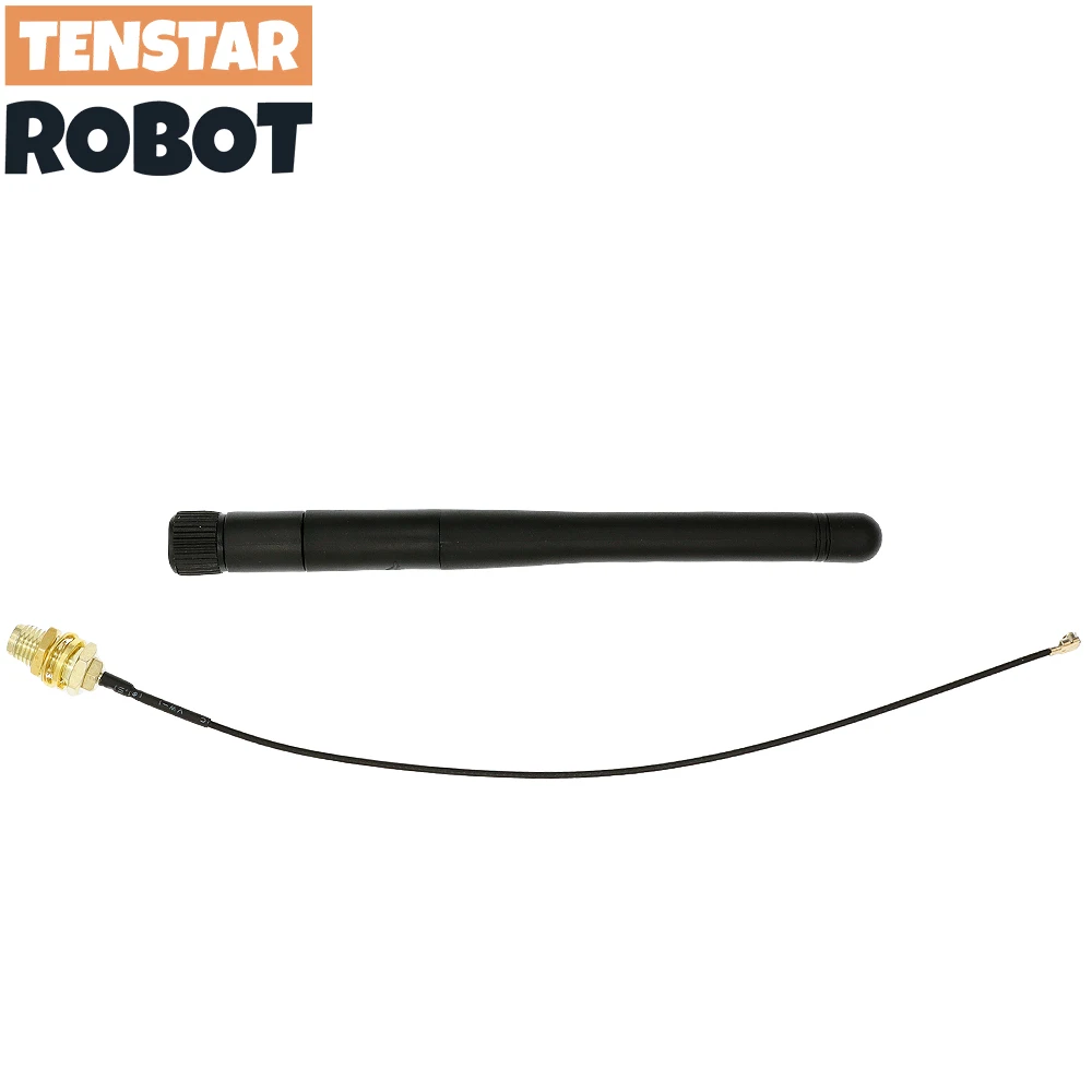 TENSTAR 2.4G Antenna Folded Bluetooth Wifi Module ZigBee SMA to IPEX Feeder Line 2.4GHz