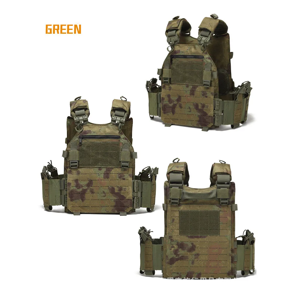 MOLLE Tactical Vest Plate Carrier Protective Adjustable Multifunctional Vest  Airsoft Combat Equipment